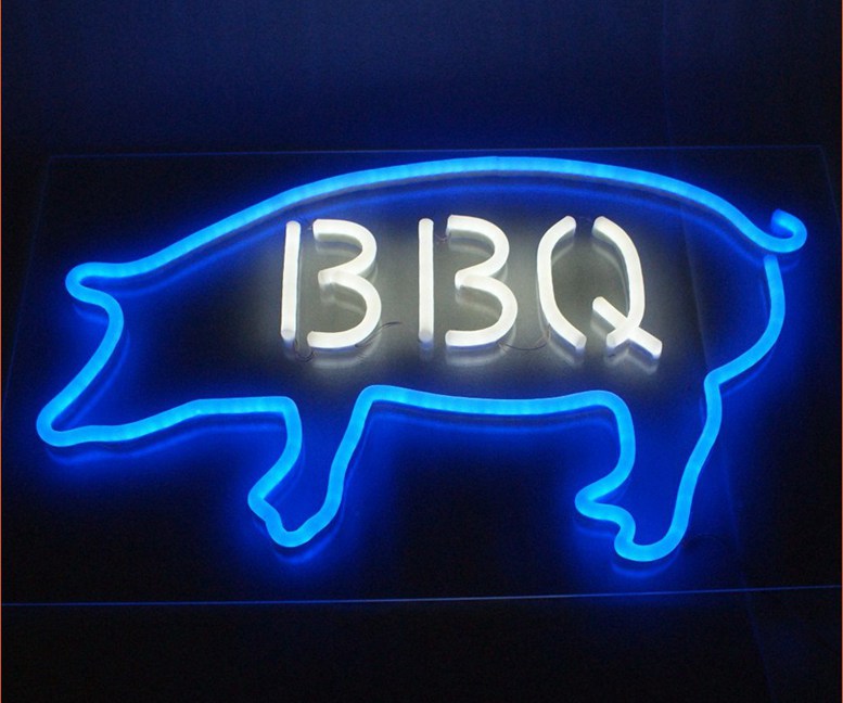 Very Nice Individuality Outlet Custom Neon Letter Sign Bbq 482